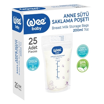 WEE BABY SUT SAKLAMA POSETI 25 LIK(889) resmi