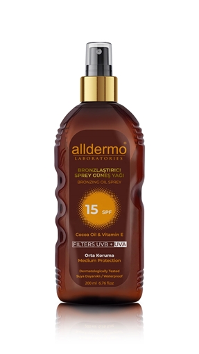 ALLDERMO SPF 15 GUNES YAĞI SPREYI 200 ML resmi